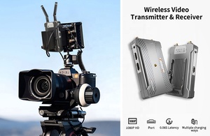 ชุดส่งสัญญาณภาพและเสียงไร้สาย HD ระบบส่งสัญญาณ Wifi ระยะ 250 ม. ชุดขยายสัญญาณไร้สาย รองรับแบตเตอรี่ NPF - Product Image 5