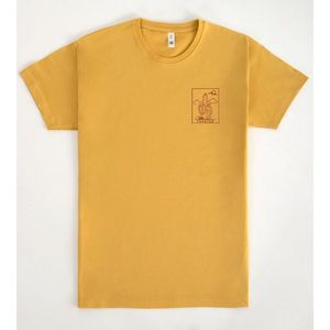 T-Shirt Fucktus con Design Cactus Giallo, Abbigliamento Promozionale - Product Image 1