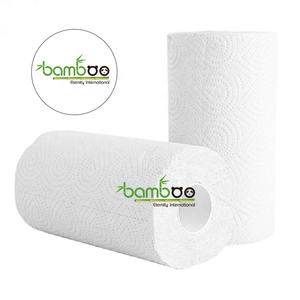 Henrich personnalisé rouleau de papier essuie-mains compostables jetables produit certifié papier de bambou essuie-mains - Product Image 2