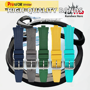 Correas de Reloj de Silicona Blancas Deportivas Resistentes al Agua de Alta Calidad Personalizadas de 20/22 mm con Hebilla de Acero Inoxidable y Correas de Goma Suave para Reloj Inteligente - Product Image 2