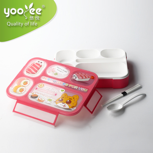 Fiambrera libre de BPA para niños, con <span class=keywords><strong>6</strong></span> compartimentos, a prueba de fugas - Product Image 4