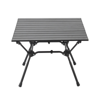 Table pliante de camping en alliage d'aluminium de style japonais pour la randonnée, la plage et le backpacking