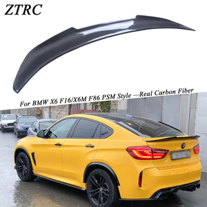 For 3 Series F16/X6M F86 PSM Style Real Carbon Fiber Material <b>Rear</b> <b>Spoiler</b> Trunk Wing 2014-2019 - Product Image 1