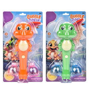 Machine à bulles d'été pour l'extérieur, baguette à bulles en forme de dragon volant orange et vert avec lumière et musique pour les fêtes à la plage et au parc - Product Image 6