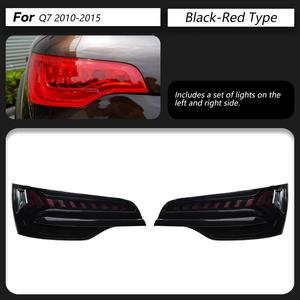 Ensemble de feux arrière de type traversant pour <span class=keywords><strong>Q7</strong></span> 2006-2015, remis à neuf, entièrement à LED, lentille transparente, clignotants dynamiques - Product Image 1