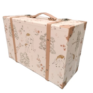 Custom di lusso più <span class=keywords><strong>grande</strong></span> scatola di <span class=keywords><strong>valigia</strong></span> quadrata con manico in PU per donne e bambini pacchetto di vestiti - Product Image 1