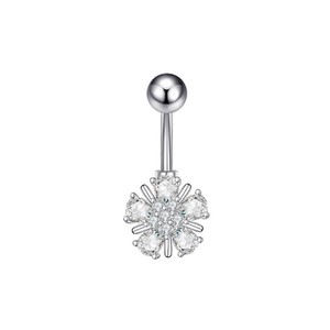 CRYSPURE Piercing de Ombligo de Acero Inoxidable de 14g con Zirconia en Forma de Mariposa, Búho y Corazón, Joyería para Mujer, Venta al por Mayor OEM - Product Image 4