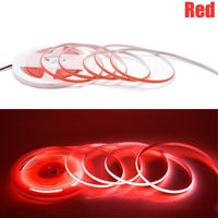 Superhelle Rote COB LED-Lichtleiste 3/5/8mm DC12V/24V Flexibel CRI90 IP65 für Fernseher