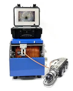 100 מ 'כבל 10 אינץ צג ניקוז ביוב צינור ביוב בדיקה רובוט זוחל רחפנים מצלמה