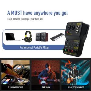 Console <span class=keywords><strong>de</strong></span> <span class=keywords><strong>mixage</strong></span> audio mini 2 canaux SONICAKE, carte son, studio DJ, enregistrement musical, karaoké à domicile, compatible <span class=keywords><strong>PC</strong></span>, QAI-100 - Product Image 3