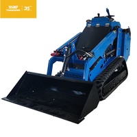 Minicargadora de orugas YGZG EPA Euro 5 a gasolina con sistema de enganche rápido universal