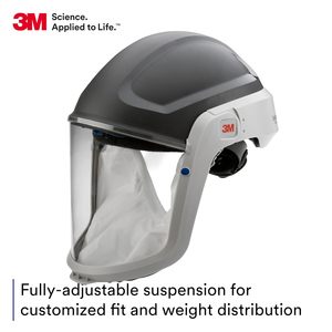 Casque de sécurité 3M Versaflo 17316 M-305 gris moyen avec visière standard et joint facial - Product Image 3