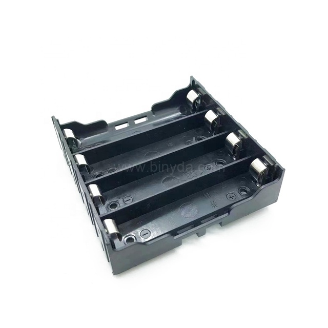 4 Slots 18650 Battery Case 18650 Power Bank Case Hard Pin 4S 18650 Battery Holder Storage Box DIY With Pin