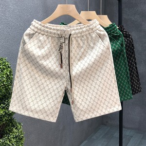 Shorts uniques à taille élastique, classiques, vintage, longueur genou, amincissants, imprimés pour hommes - Product Image 2