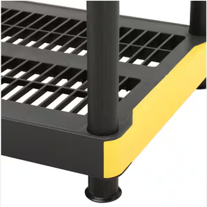 5-Layer Black Heavy Duty Plastic <strong>Storage</strong> Shelves Interlocking Design Modular Shelving <strong>Units</strong> <strong>for</strong> Garage <strong>Kitchen</strong> Home - Product Image 4