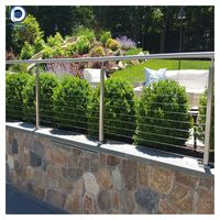 Système de garde-corps en câble d'acier inoxydable sur mesure pour terrasse, balcon, escalier, extérieur et intérieur