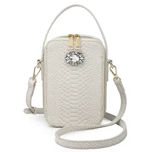 New Fashion Handbag Snake Skin Diamond Design Shoulder Bags For Women
