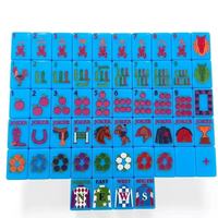 Nouveau thème 2026 : Mahjong de golf américain moderne, motif Big Ben Rose, bus à deux étages peint à la main, portable, en stock