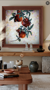 Mosaïque vibrante: La beauté de la grenade est exposée par Glass Mosaics Mosaic Painting - Product Image 3