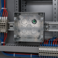 Boîtier de jonction électrique en acier galvanisé soudé, carré, 4-11/16 po, profondeur 2-1/8 po, encastré, embossé, norme américaine