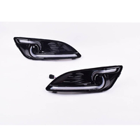 Gobison LED gündüz çalışan ışık sis lambası Ford Fiesta için sarı dönme sinyali ışık 2013 2014 2015 2016 sis lambası