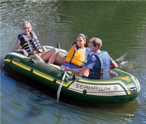 Kayak Inflable Reforzado Seagull para 2 y 4 Personas, Bote de Asalto Inflable para Exteriores, Bote de Goma, Bote Inflable para Pesca en Lagos - Product Image 6