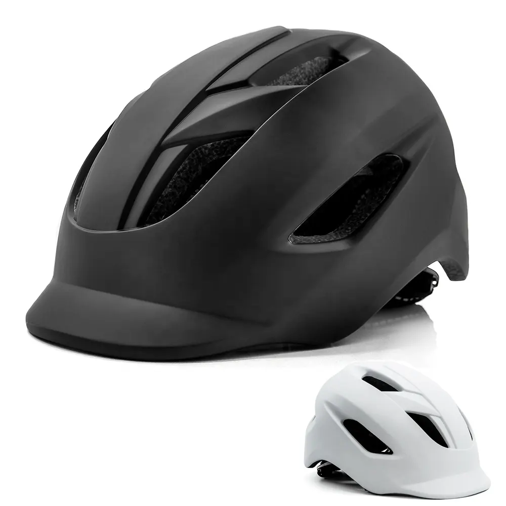 VICTGOAL Urban Bike Helmet Visor Road Bicycle Helmet LED Taillight City Commuting Cycling Helmets Black MTB Bicycle Accessories