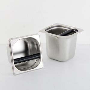 Caja de Residuos de Café de Acero Inoxidable Personalizada al por Mayor, Cuadrada, para Espresso, de Gran Capacidad, Accesorios de Cocina para Cafetería - Product Image 3
