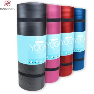 Direct Factory Sale Custom Printed 8mm Fitness NBR Foam Yoga Mat Guaranteed Best Price in China with OEM Logo 6mm Thickness