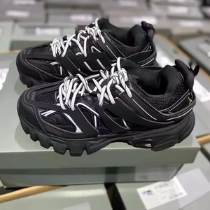 Men's Casual Sneakers Luxury Designer Brands Sporty Style Track 3.0 LED Light Running <b>Shoes</b> Thick-soled Genuine Leather <b>Shoes</b> - Product Image 1