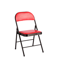 Chaise de bureau pliante noire 2026 en promotion, design moderne avec fonction massage pour événements, mariages, écoles - Cadre en métal et plastique économique