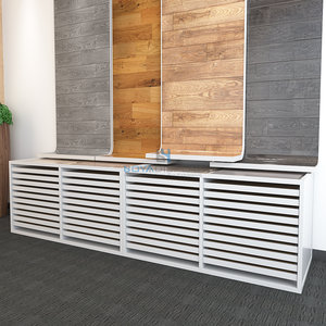 אופנה מודרנית עיצוב פשוט שילוב מגירות מדפי תצוגת אריחים הזזה מעמדי תצוגה לארון מותאמים אישית - Product Image 2