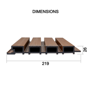 Idées <span class=keywords><strong>de</strong></span> jardinage pour les murs extérieurs des maisons, revêtement en lattes anciennes, écran <span class=keywords><strong>de</strong></span> clôture, panneaux composites étroits, revêtement extérieur en lattes, panneaux cannelés - Product Image 6