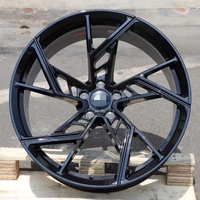 Nouvelles jantes en alliage d'aluminium forgé Audi pour design à cinq branches, personnalisées, 18-22 pouces, 30 mm ET, couleur bronze antique noir
