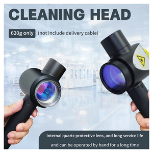 Máquina de limpieza láser de pulso portátil de 300W, máquina de eliminación de óxido láser de mano tipo equipaje para piedra de molde de metal - Product Image 4