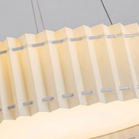Lampe suspendue plissée en tissu doré froissé, design rond, style nordique, LED chaude, pour salon et salle à manger, garantie 2 ans