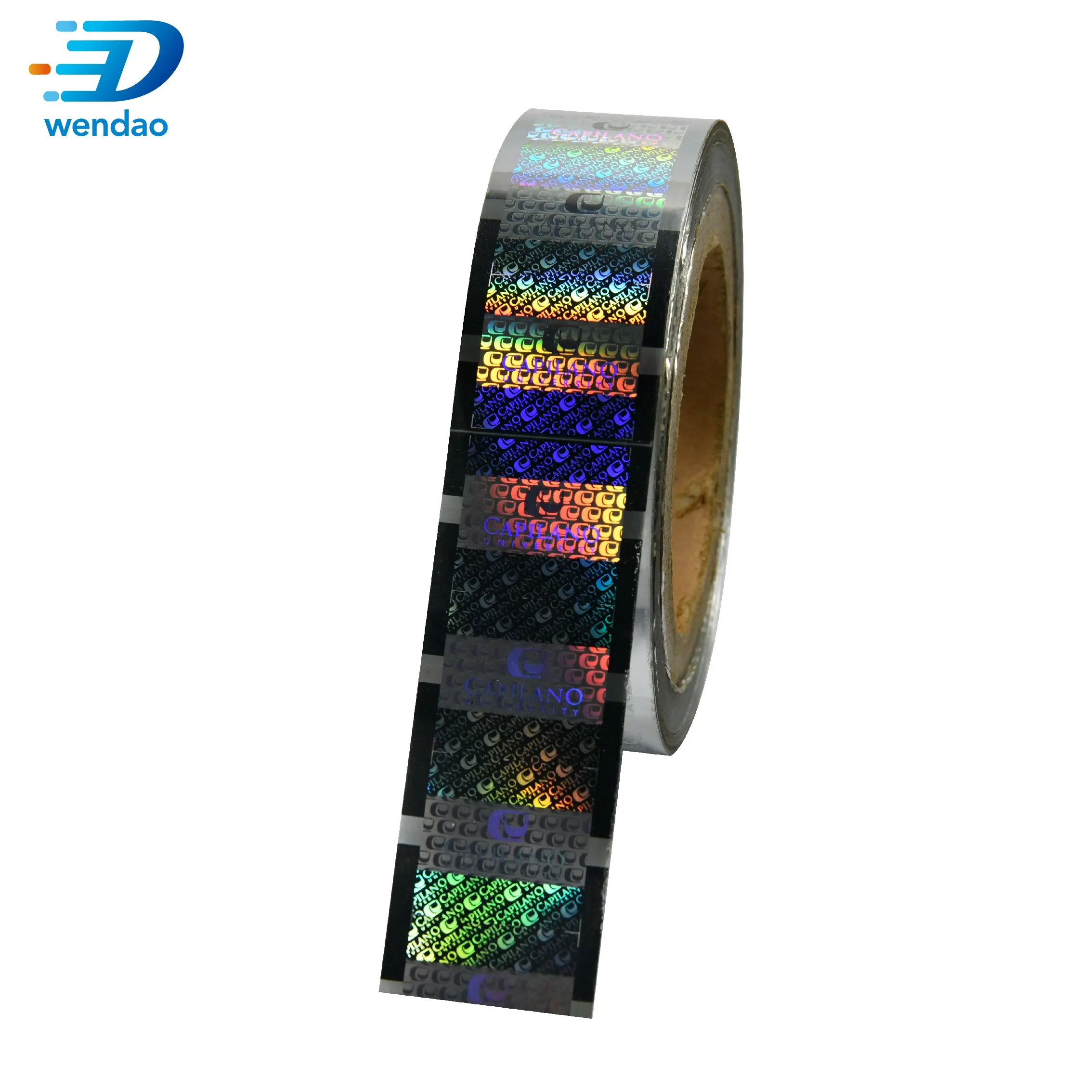 Hologram Printer Laser Foil Stamping Panas, untuk Label Stiker Keamanan