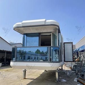 Capsule spatiale mobile en aluminium à structure en acier, chambre panoramique étoilée, expérience technologique intelligente, hébergement de célébrités d'Internet - Product Image 2