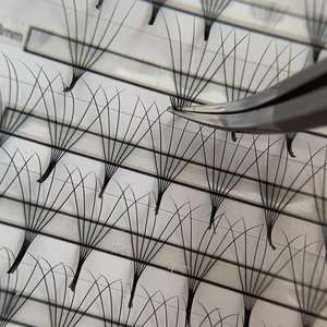 Extensions de cils en éventail pré-faites à base lâche, volume, base pointue, sans colle, éventails pré-faites à base lâche, 6D 8D 10D 12D - Product Image 1