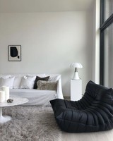 Fauteuil de salon vert Togo, canapé d'appoint Caterpillar, chaise de loisirs rembourrée à une place pour salon