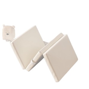 Portable Waterproof Baby Changing <b>Pad</b> With Safety Belt For Newborns White Pu Material Soft <b>Cushion</b> Easy To Clean - Product Image 5