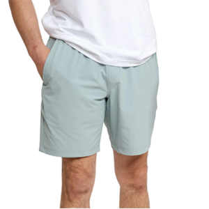 Men Shorts 100% Organic Cotton Summer Men's Elastic Waist Mid Breathable Knitted Hot Casual Shorts Solid OEM Service - Product Image 1