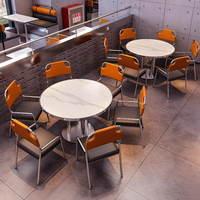 Ensemble table et chaises moderne sur mesure pour restaurants, pizzas, cafés, hôtels, canapé en U, sièges pour salles à manger, bars