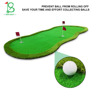 Tapis de golf portable d'intérieur Ser Golf 1,5x3m en gazon artificiel avec trous de flag pour l'entraînement à domicile ou au bureau - Product Image 4