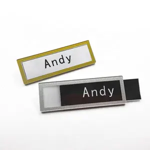 aluminum/plastic epoxy acrylic nameplate, name badge , metal epoxy name plate