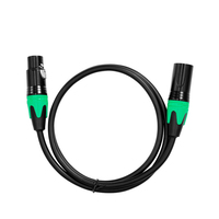 Câble Audio Mâle-Mâle PVC Conducteur en Cuivre Nu Blindage Tressé Mylar Connexion Directe Cœur de Haut-Parleur KTV XLR Stéréo à 3 Broches