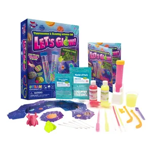 STEM Kids Science Experiment Kit with 13 Activities Scientific Experiments Education Lab toy Gift DIY Glowing Science Lab Kit