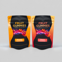 Sachets Mylar personnalisés à fermeture éclair, anti-odeur, à l'épreuve des enfants, en plastique, de 3,5 g, 7 g, 14 g, 1 oz, pour emballage alimentaire, petits emballages, bonbons comestibles