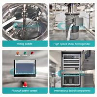 Machine cosmétique Guanyu : Homogénéisateur émulsifiant sous vide pour pommades, mélangeur, émulsifiant, cuve de mélange, mélangeur de lotions