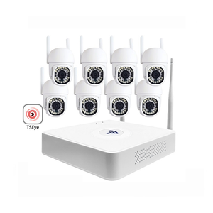 ระบบกล้องวงจรปิด TSEye แบบสองทางสื่อสารเสียง ภาพสีคมชัดในเวลากลางคืน 8 ช่องสัญญาณ ความละเอียด 5MP กันน้ำ พร้อมกล้อง PTZ Dome ชุด NVR ระบบ CCTV กล้องเน็ตเวิร์ค Wifi - Product Image 1